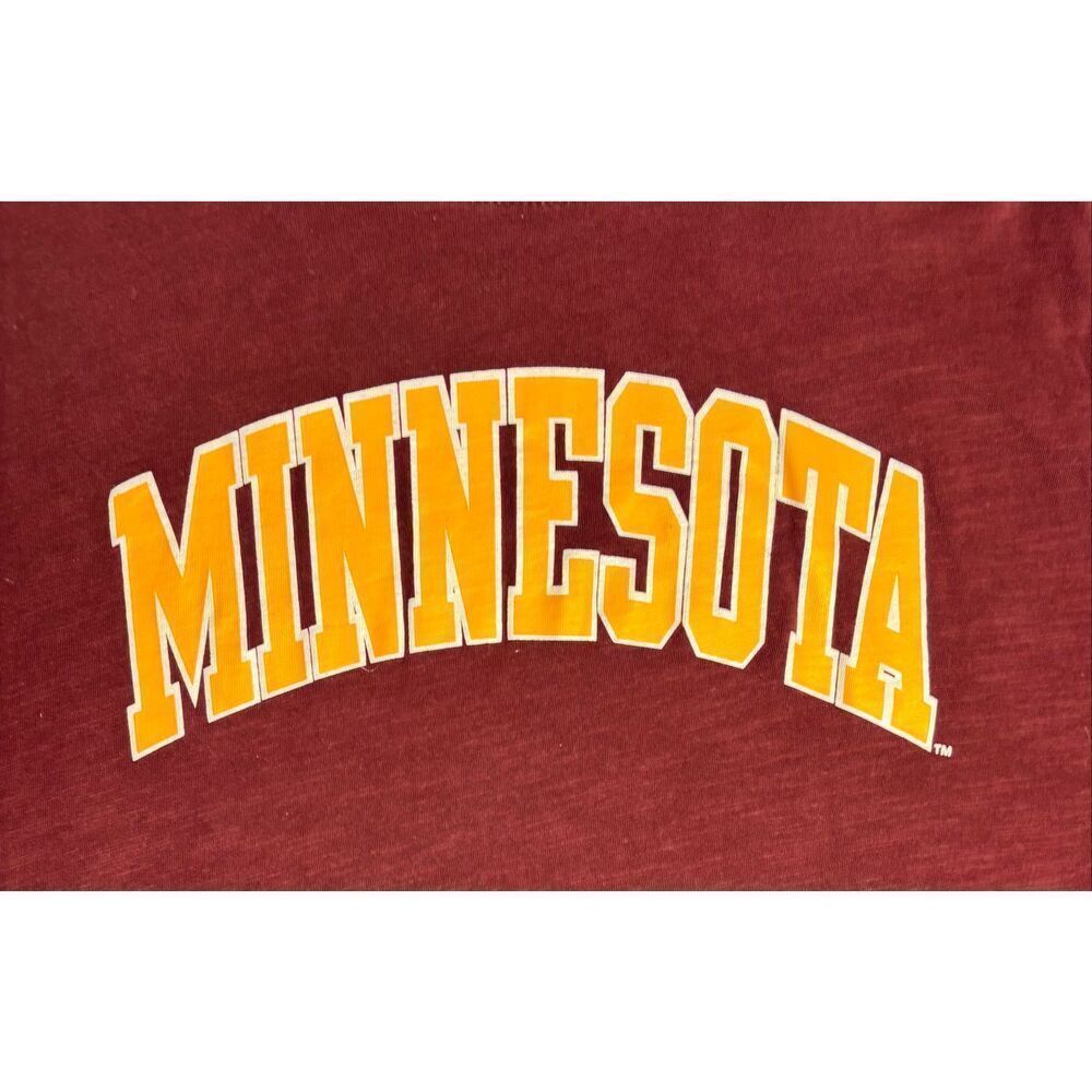 Minnesota Golden Gophers NCAA BIG 10 Maroon T-Shirt Men's 2XL Champion T Shirt - Picture 4 of 9